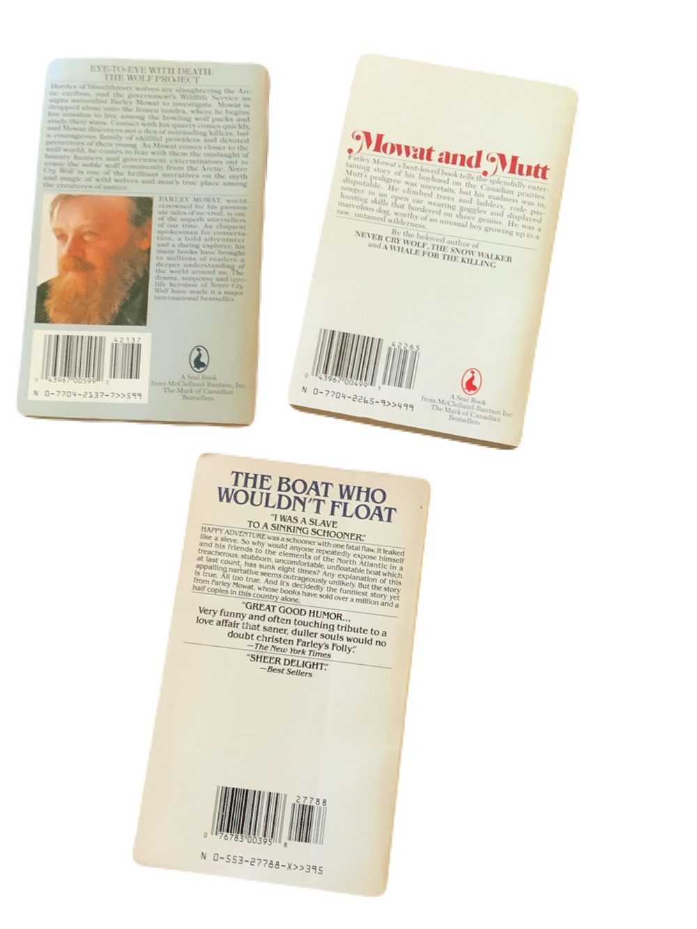 Farley Mowat Paperback Book Lot - Three Titles - Picture 2 of 2